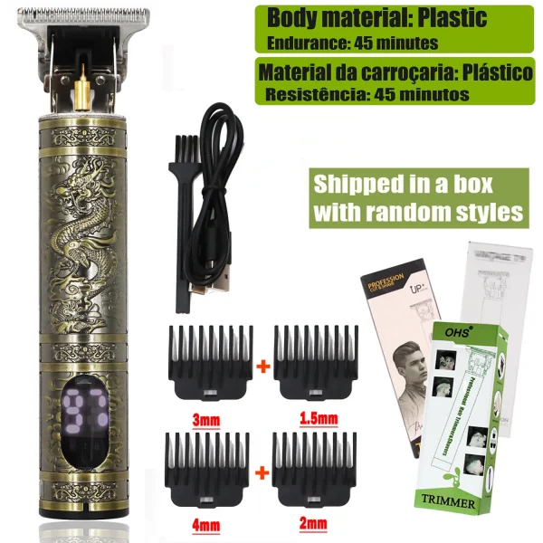 💈✨ ماكينة حلاقة T9 الاحترافية – دقة وأناقة في كل تمريرة