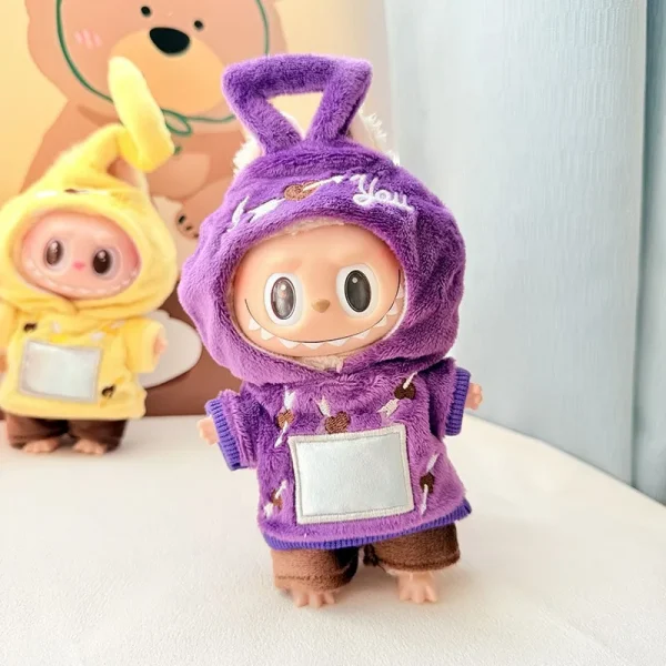 🧸✨ أزياء حيوانات لدمى LaBubu – بطريق، قرش، نحلة، ديناصور! أناقة ومرح في قطعة واحدة