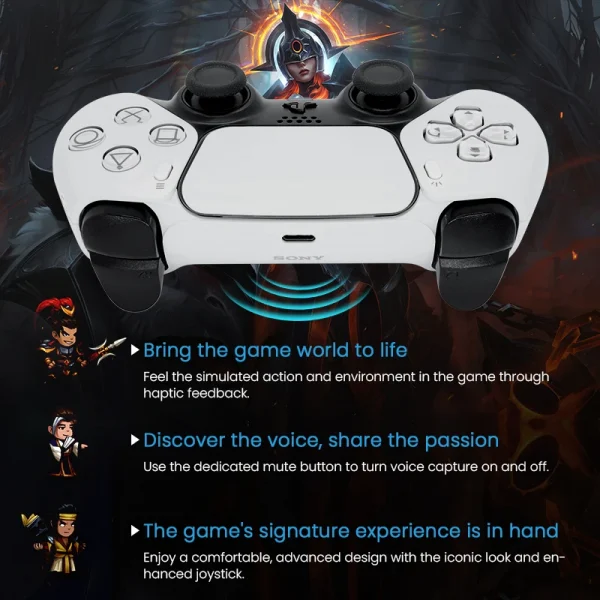 🎮 ذراع تحكم لاسلكي أصلي لجهاز PlayStation 5 – تجربة لعب غير مسبوقة مع DualSense من سوني