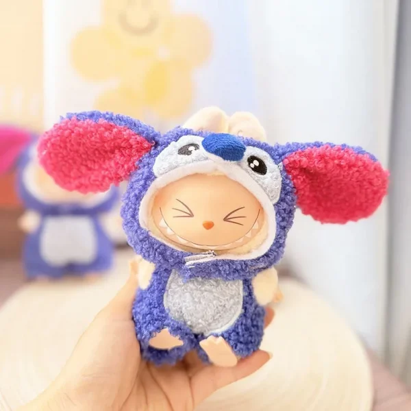 🧸✨ أزياء حيوانات لدمى LaBubu – بطريق، قرش، نحلة، ديناصور! أناقة ومرح في قطعة واحدة