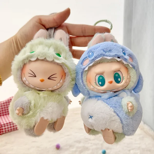 🧸✨ أزياء حيوانات لدمى LaBubu – بطريق، قرش، نحلة، ديناصور! أناقة ومرح في قطعة واحدة