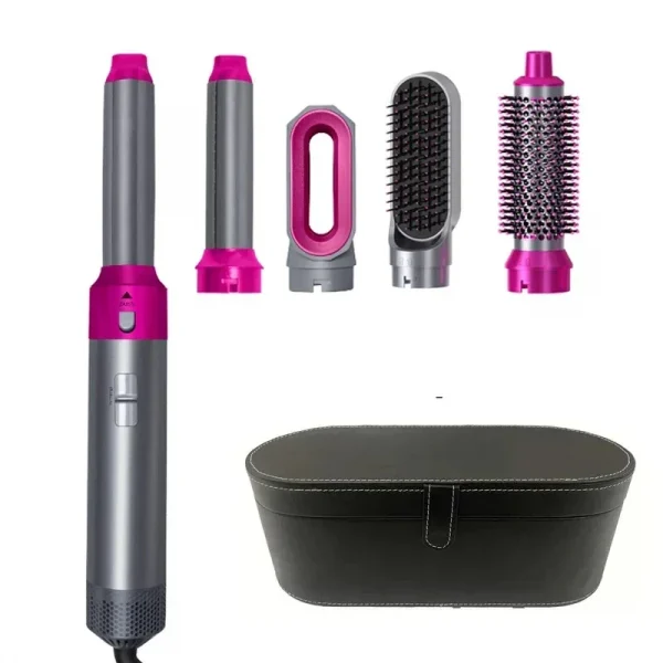 💇‍♀️✨ فرشاة تصفيف الشعر 5 في 1 – جمال احترافي في متناول يدك!