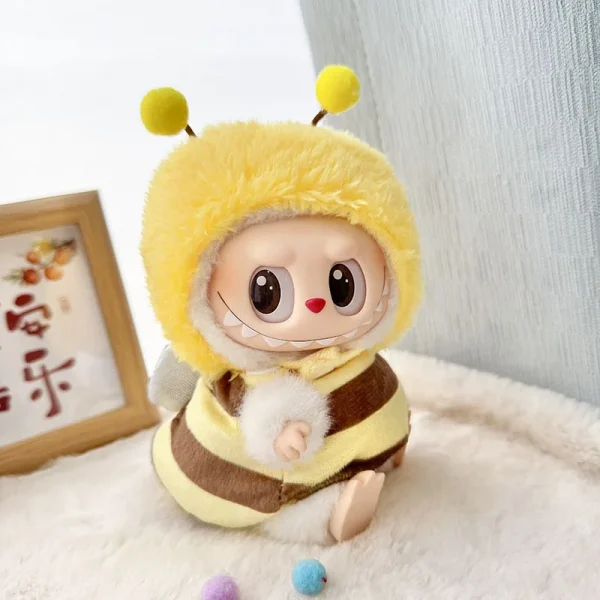 🧸✨ أزياء حيوانات لدمى LaBubu – بطريق، قرش، نحلة، ديناصور! أناقة ومرح في قطعة واحدة
