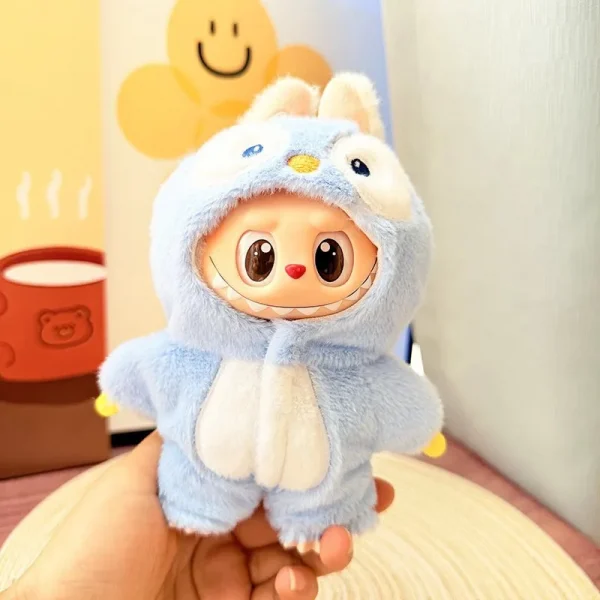 🧸✨ أزياء حيوانات لدمى LaBubu – بطريق، قرش، نحلة، ديناصور! أناقة ومرح في قطعة واحدة