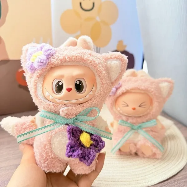 🧸✨ أزياء حيوانات لدمى LaBubu – بطريق، قرش، نحلة، ديناصور! أناقة ومرح في قطعة واحدة