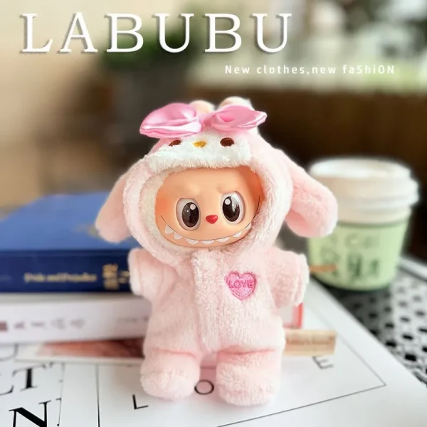 🧸✨ أزياء حيوانات لدمى LaBubu – بطريق، قرش، نحلة، ديناصور! أناقة ومرح في قطعة واحدة